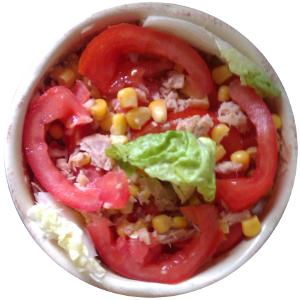 salade de tomates au thon